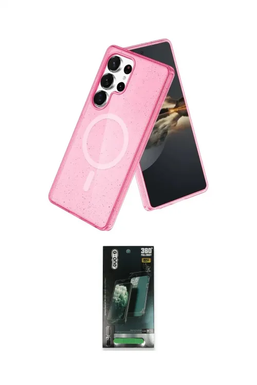 ieg™ Galaxy S24 Ultra Kılıf Nova Asil Prime - Şeffaf 360 Full Body Arka Koruyucu