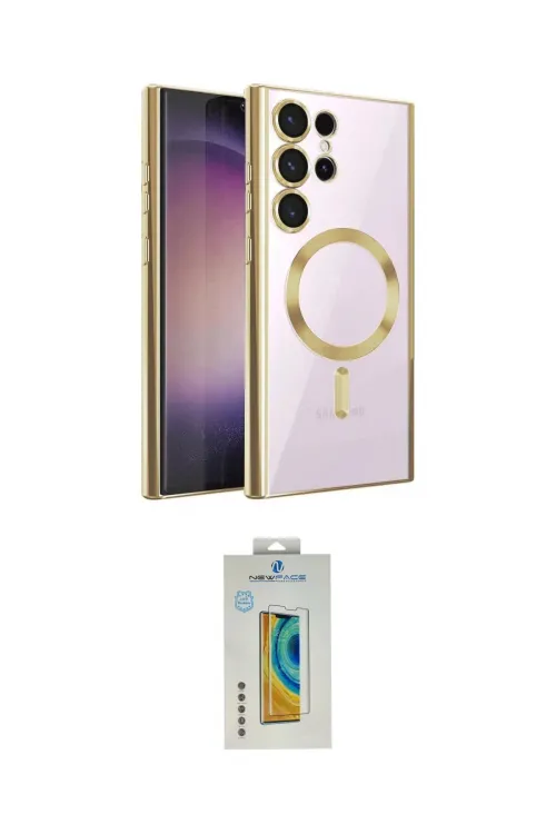 ieg™ Galaxy S24 Ultra Kılıf Nova Işık Özel Seri - Siyah Polymer Nano Ekran Koruyucu