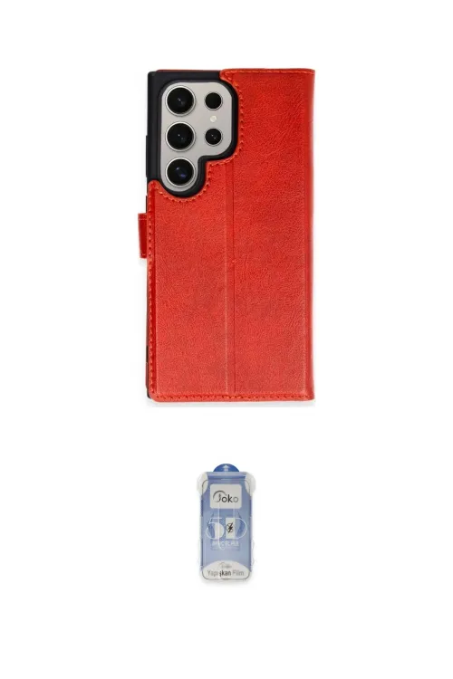 ieg™ Galaxy S24 Ultra Kılıf Siluet Işık Serisi - Siyah Joko Magic 5D Cam