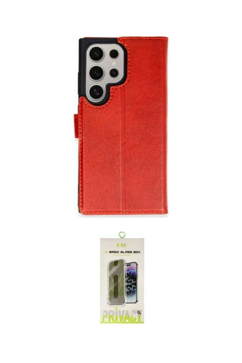 ieg™ Galaxy S24 Ultra Kılıf Siluet Işık Serisi - Siyah Joko Magic 5D Hayalet Cam