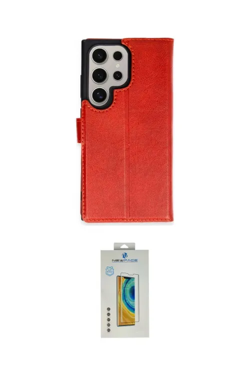 ieg™ Galaxy S24 Ultra Kılıf Siluet Işık Serisi - Siyah Polymer Nano Ekran Koruyucu