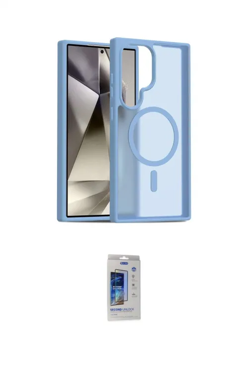 ieg™ Galaxy S24 Ultra Kılıf Siluet Minimal Prime - Siyah Durable Full Glue Curved Cam