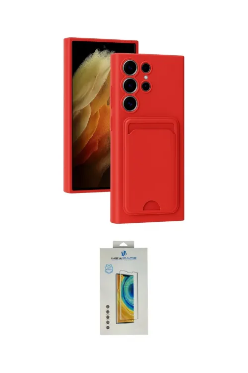 ieg™ Galaxy S24 Ultra Kılıf Vadi Çizgi Prime - Siyah Polymer Nano Ekran Koruyucu