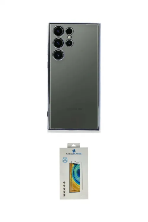ieg™ Galaxy S24 Ultra Kılıf Vadi Minimal - Siyah Polymer Nano Ekran Koruyucu