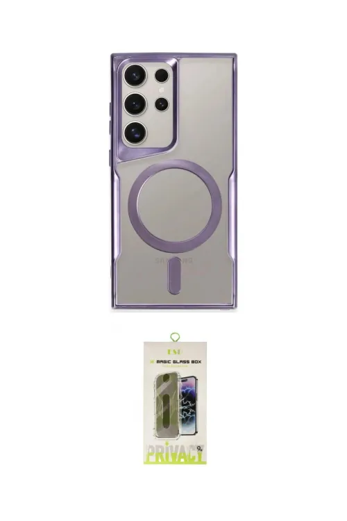 ieg™ Galaxy S24 Ultra Kılıf Yadigar Klasik Özel Seri - Siyah Joko Magic 5D Hayalet Cam