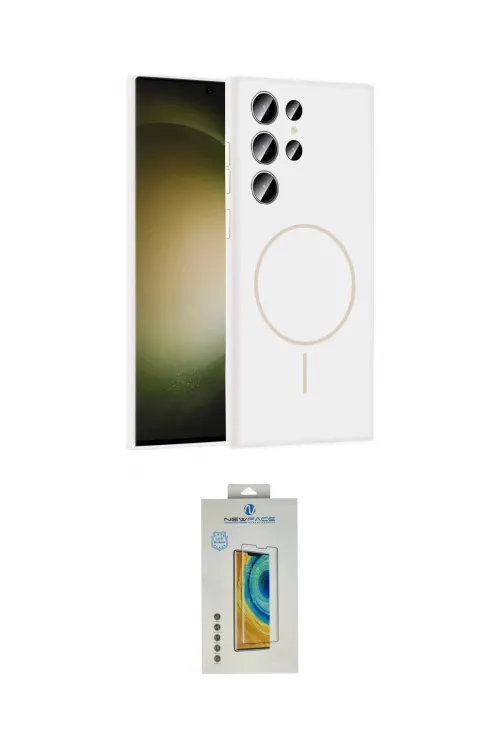 ieg™ Galaxy S24 Ultra Kılıf Yankı Form Serisi - Siyah Polymer Nano Ekran Koruyucu