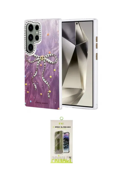 ieg™ Galaxy S24 Ultra Kılıf Zirve Modern Prime - Siyah Joko Magic 5D Hayalet Cam