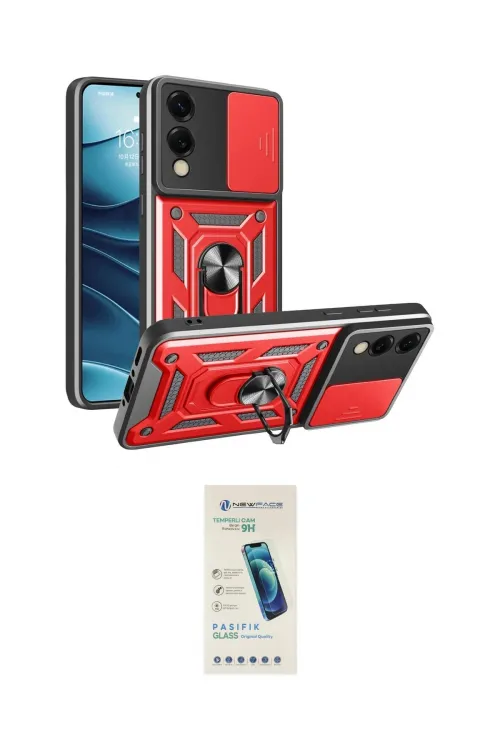 ieg™ Galaxy S25 Edge Kılıf Ahenk Klasik - Şeffaf Pasifik Cam Ekran Koruyucu