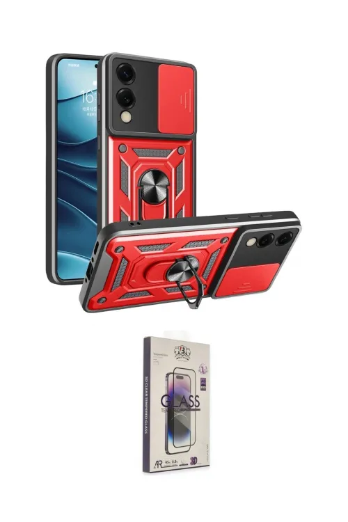 ieg™ Galaxy S25 Edge Kılıf Ahenk Klasik - Siyah Bilvis 3D Cam Ekran Koruyucu