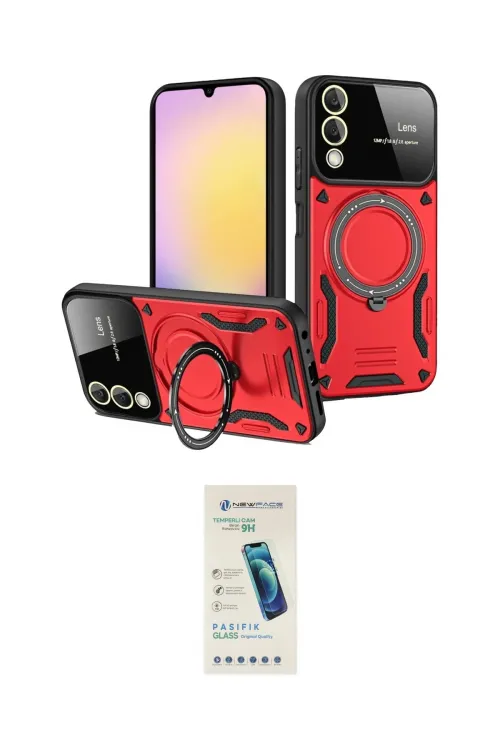 ieg™ Galaxy S25 Edge Kılıf Kıvılcım Modern Serisi - Şeffaf Pasifik Cam Ekran Koruyucu