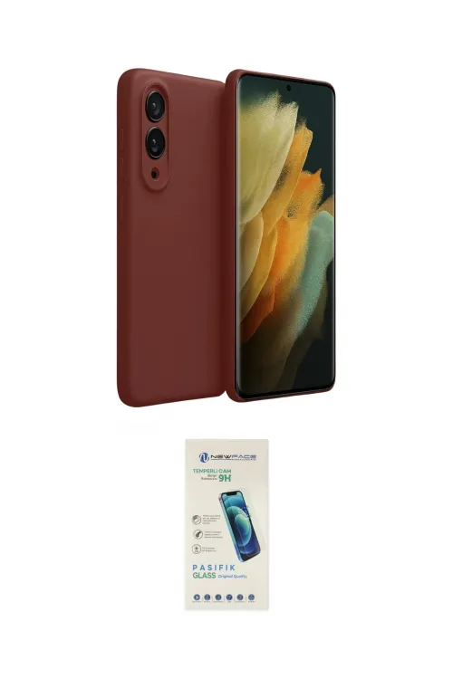 ieg™ Galaxy S25 Edge Kılıf Kozmos Yansıma Özel Seri - Şeffaf Pasifik Cam Ekran Koruyucu