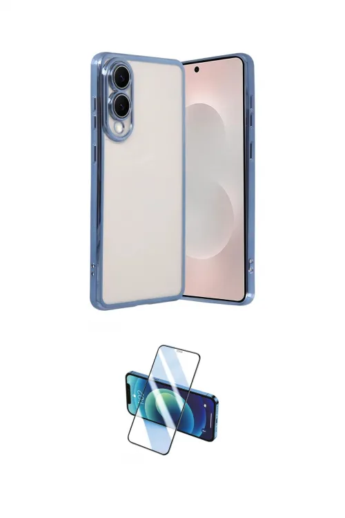 ieg™ Galaxy S25 Edge Kılıf Vadi Minimal - Siyah 3D Antistatik Seramik Nano Ekran Koruyucu