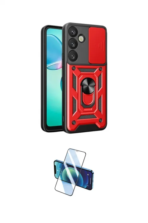 ieg™ Galaxy S25 Kılıf Ahenk Klasik - Siyah 3D Antistatik Seramik Nano Ekran Koruyucu