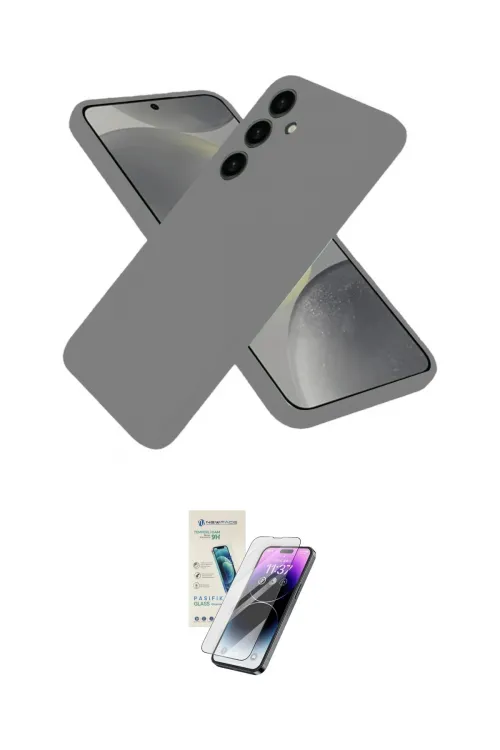 ieg™ Galaxy S25 Kılıf Ahenk Serisi - Şeffaf Pasifik Cam Ekran Koruyucu