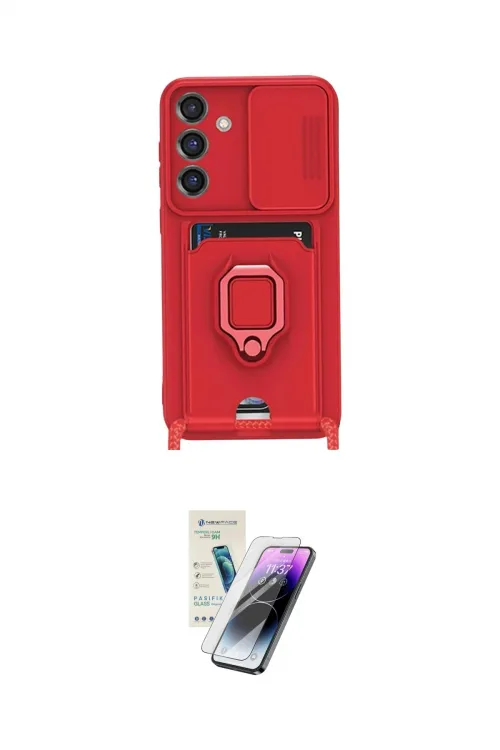 ieg™ Galaxy S25 Plus Kılıf Vadi Form Prime - Şeffaf Pasifik Cam Ekran Koruyucu