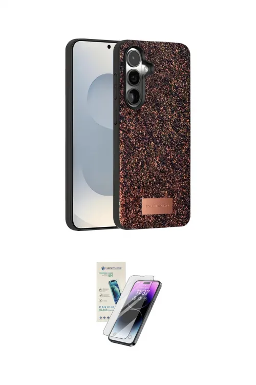 ieg™ Galaxy S25 Plus Kılıf Vadi Klasik Serisi - Şeffaf Pasifik Cam Ekran Koruyucu