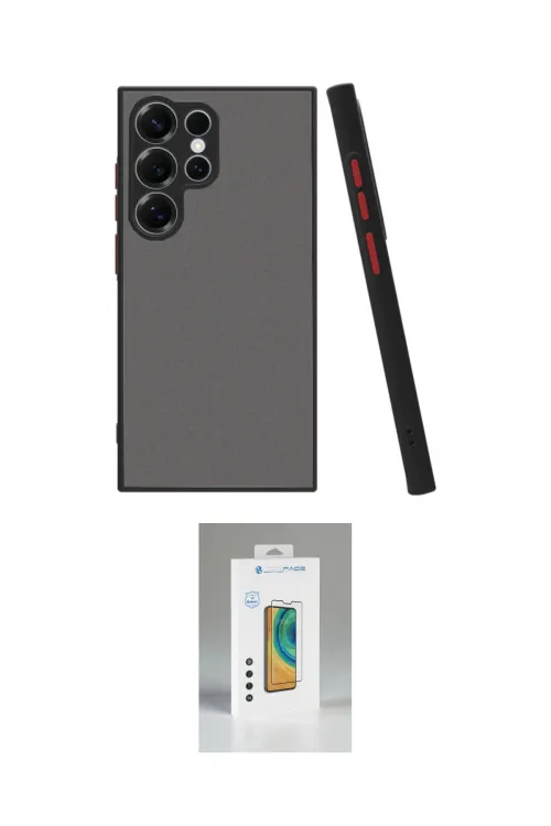 ieg™ Galaxy S25 Ultra Kılıf Ahenk Çizgi Serisi - Şeffaf Polymer Nano Ekran Koruyucu