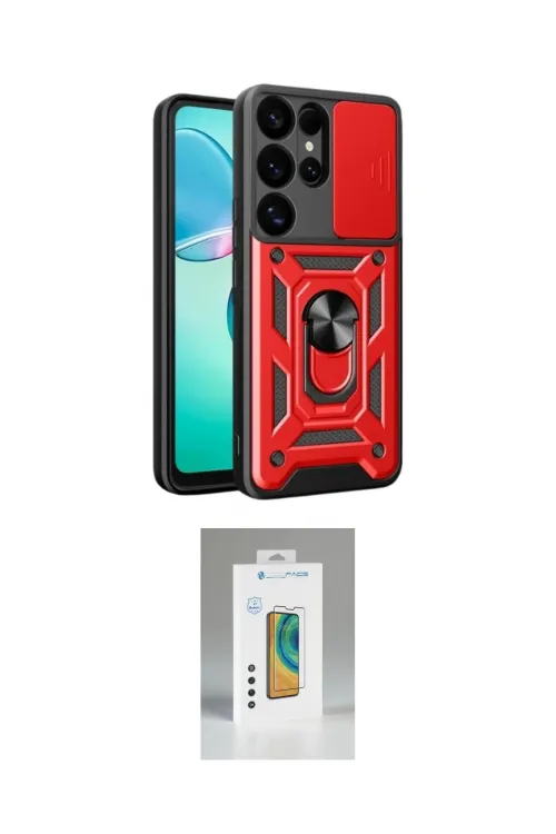 ieg™ Galaxy S25 Ultra Kılıf Ahenk Klasik - Şeffaf Polymer Nano Ekran Koruyucu