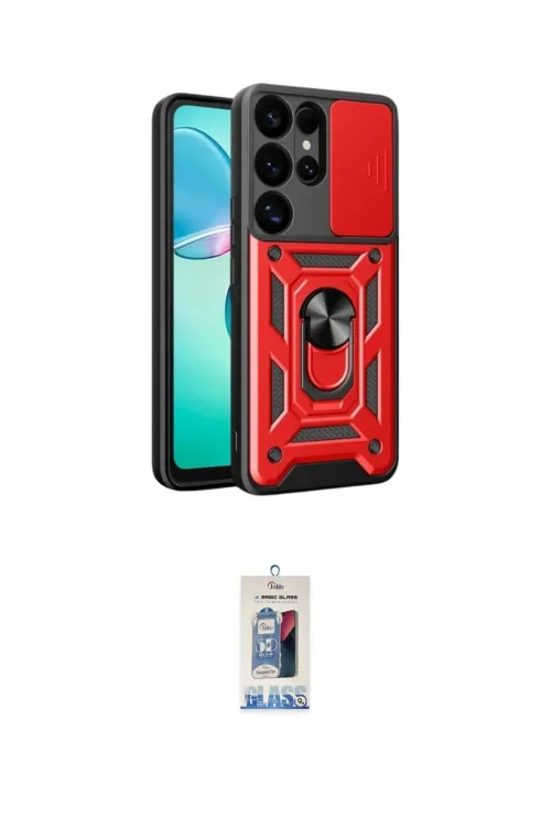 ieg™ Galaxy S25 Ultra Kılıf Ahenk Klasik - Siyah Joko Magic 5D Cam