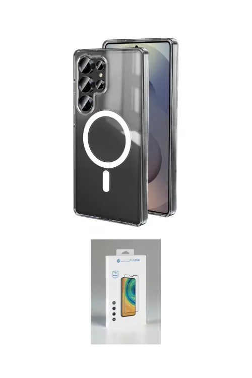 ieg™ Galaxy S25 Ultra Kılıf Ahenk Yansıma Prime - Şeffaf Polymer Nano Ekran Koruyucu