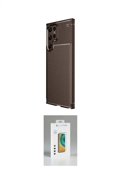 ieg™ Galaxy S25 Ultra Kılıf Eksen Form Prime - Şeffaf Polymer Nano Ekran Koruyucu