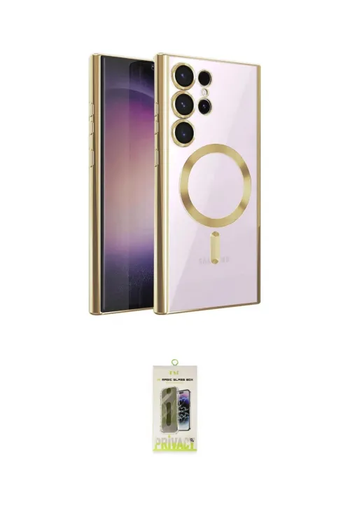 ieg™ Galaxy S25 Ultra Kılıf Nova Işık Özel Seri - Siyah Joko Magic 5D Hayalet Cam
