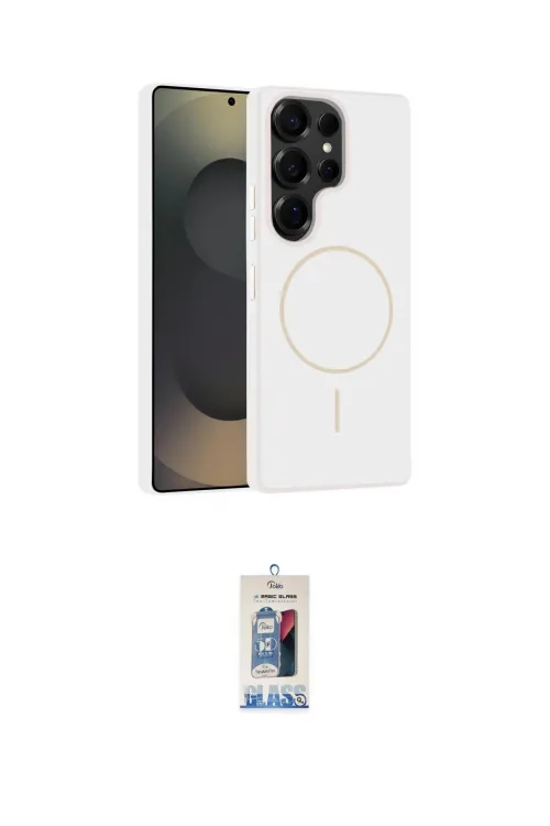 ieg™ Galaxy S25 Ultra Kılıf Yankı Form Serisi - Siyah Joko Magic 5D Cam