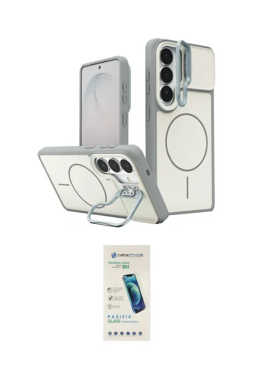 ieg™ Galaxy S26 Kılıf İz Modern Prime - Şeffaf Pasifik Cam Ekran Koruyucu