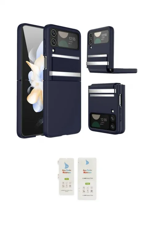 ieg™ Galaxy Z Flip 3 Kılıf Nova Modern Prime - Şeffaf Samsung Flip Aksesuarları