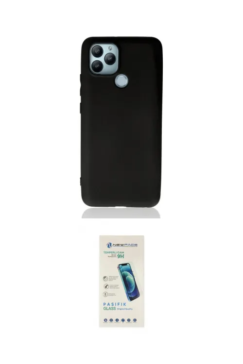ieg™ GM 22 Plus Kılıf Kozmos Yansıma Özel Seri - Şeffaf Pasifik Cam Ekran Koruyucu
