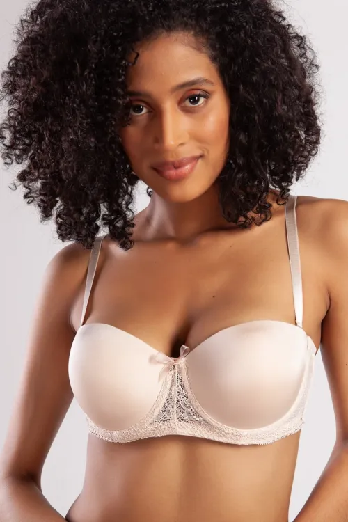 ieg™ Golshan Gala Push-Up Strapless Bra, Ten Konforlu ve Şık Sütyen, Strapless