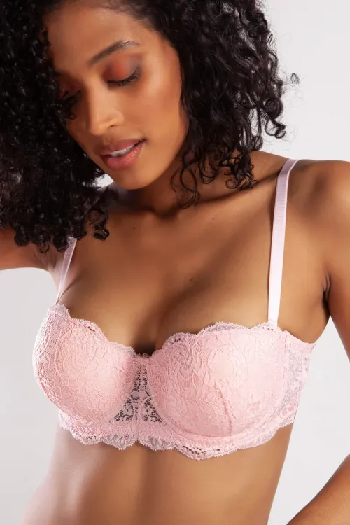 ieg™ Golshan G.Colors Push Up Strapless Bra, Açık Pembe Konforlu ve Şık Sütyen