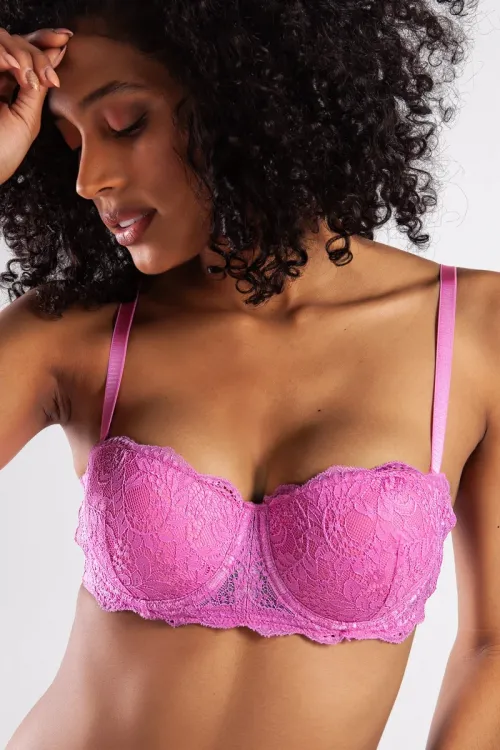 ieg™ Golshan G.Colors Push Up Strapless Bra, Pembe Konforlu ve Şık Sütyen