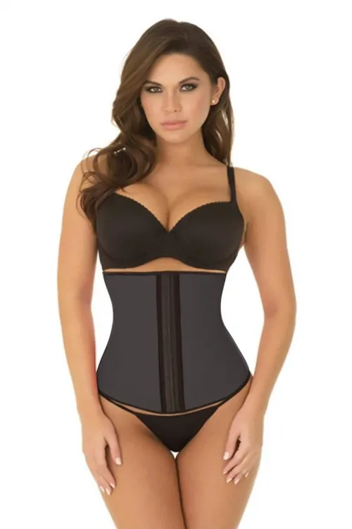 Gri MI 9161 Terletici Agraflı Bel Korse