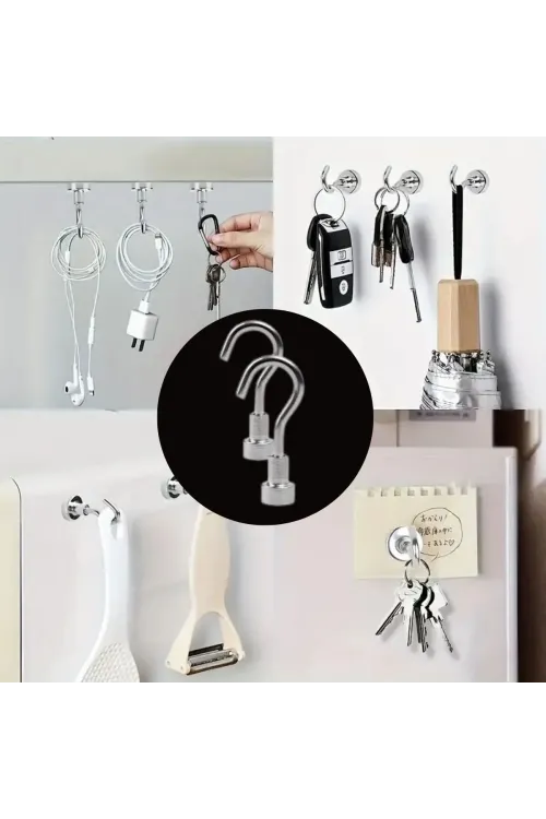 ieg™  Güçlü Manyetik Mutfak,Banyolar İçin Çok Amaçlı 2li Magnet Askı