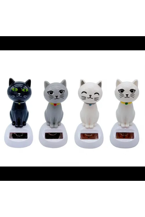 Güneş Enerjili Solar Sallanan Kedi 1 Adet
