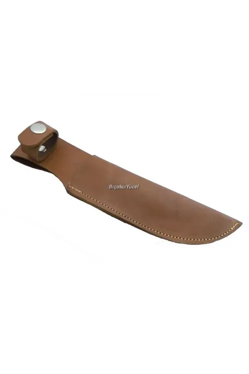ieg™ Hakiki Deri Uzun Bıçak Kılıfı 27 cm, Kemerlikli