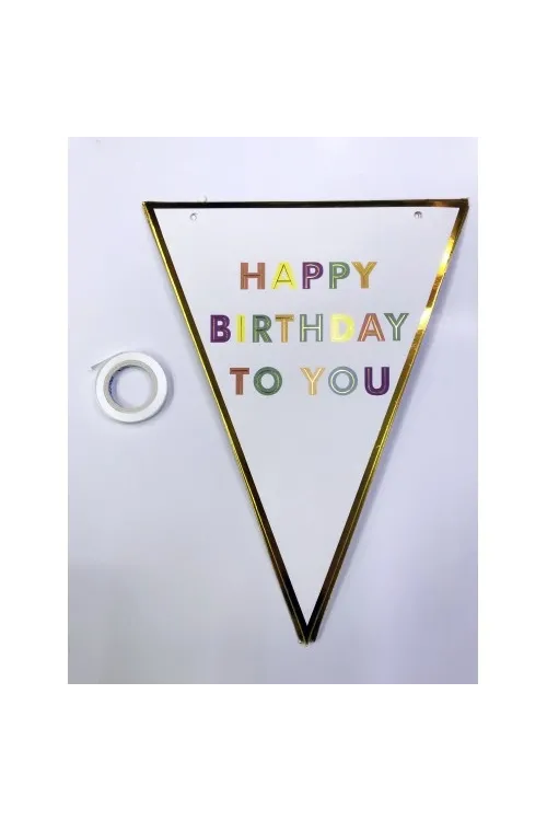 Happy Birthday To You Flama Bayrak Süsü
