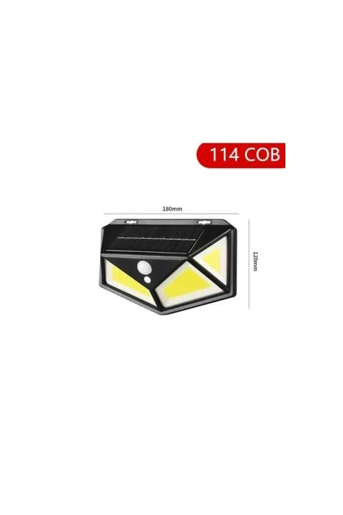Hareket Sensörlü Bahçe Lambası 114 Led 3 Mod
