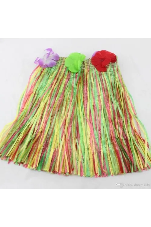 Hawaii Hula Eteği Karışık Renk 40 cm
