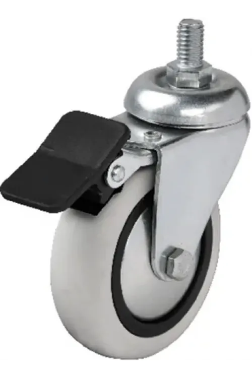 ieg™ Hts 354 - 75x25 mm PVC Makaralı Vidalı Frenli Teker 4 Adet