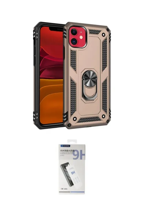 ieg™ iPhone 11 Kılıf Ahenk Klasik Koleksiyonu - Şeffaf Uv Polymer Nano Ekran Koruyucu