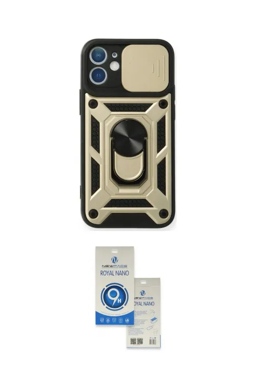ieg™ iPhone 11 Kılıf Ahenk Klasik - Şeffaf Royal Nano Ekran Koruyucu