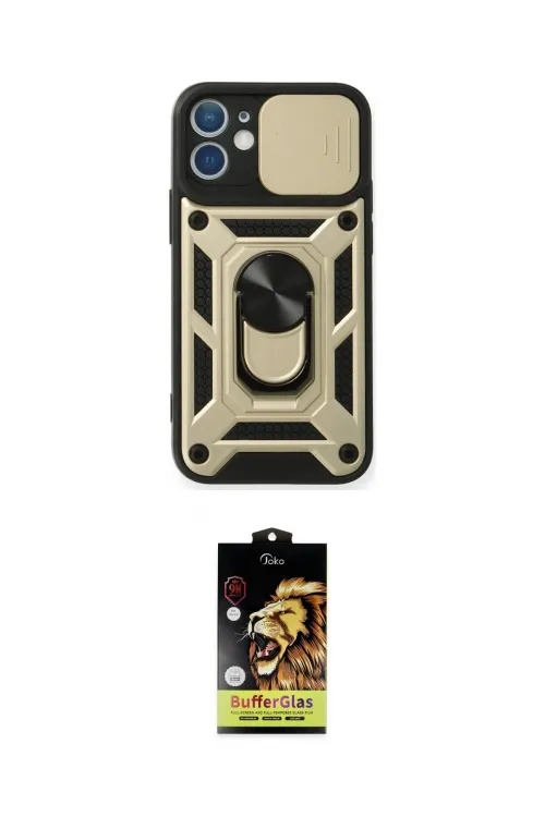 ieg™ iPhone 11 Kılıf Ahenk Klasik - Siyah Buffer Cam Ekran Koruyucu