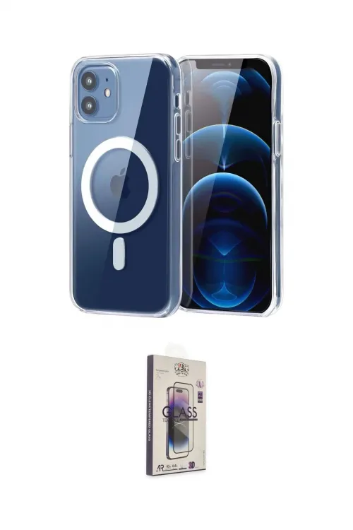 ieg™ iPhone 11 Kılıf Ahenk Minimal Serisi - Siyah Bilvis 3D Cam Ekran Koruyucu
