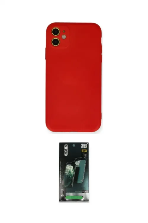 ieg™ iPhone 11 Kılıf Ahenk Serisi - Şeffaf 360 Full Body Arka Koruyucu