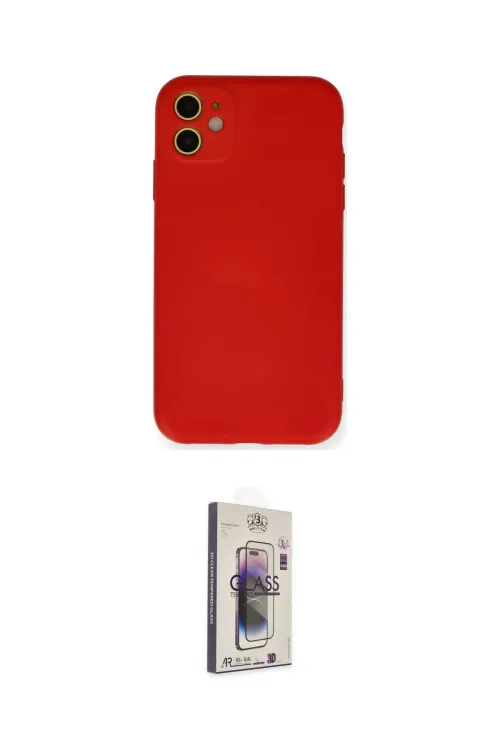 ieg™ iPhone 11 Kılıf Ahenk Serisi - Siyah Bilvis 3D Cam Ekran Koruyucu