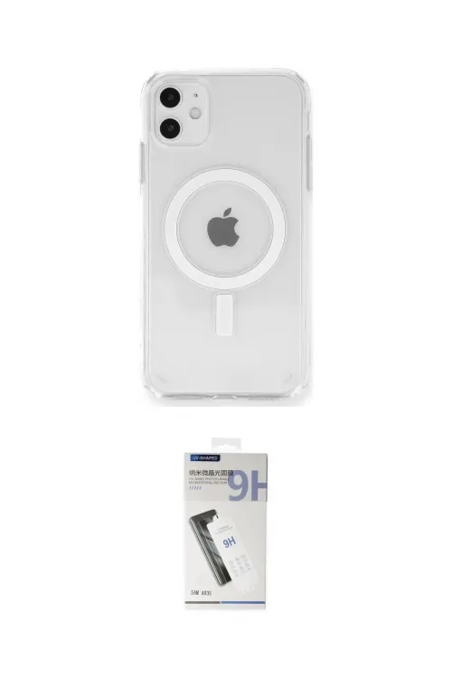 ieg™ iPhone 11 Kılıf Ahenk Yansıma Prime - Şeffaf Uv Polymer Nano Ekran Koruyucu