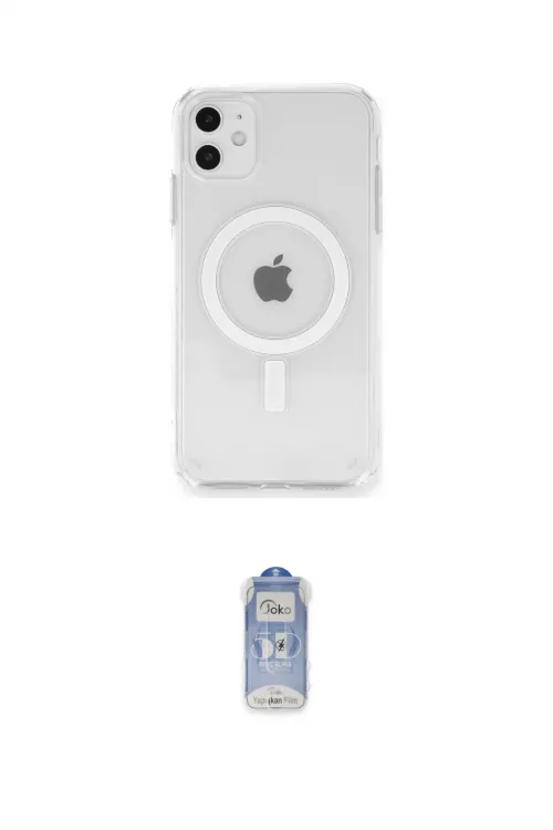 ieg™ iPhone 11 Kılıf Ahenk Yansıma Prime - Siyah Joko Magic 5D Cam
