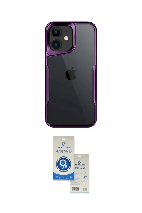 ieg™ iPhone 11 Kılıf Akış Çizgi Koleksiyonu - Şeffaf Royal Nano Ekran Koruyucu